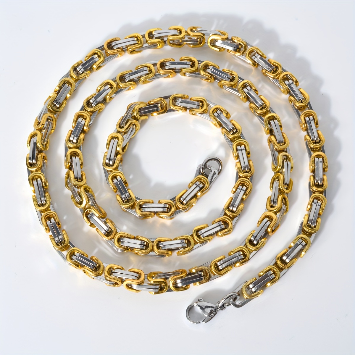 Hip Hop Geometric Cuban Chain Necklace Fashionable High - Temu