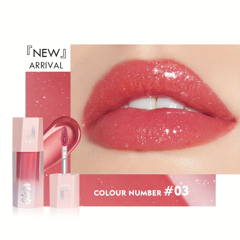 Long-lasting Moisturizing Glitter Lip Gloss - Waterproof Liquid Lipstick With -like Shine, Perfect For Mother's Day Gift - And Hydrating Finish