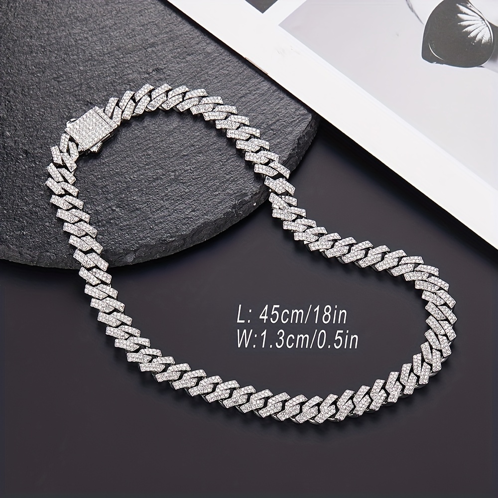 Iced deals silver chain