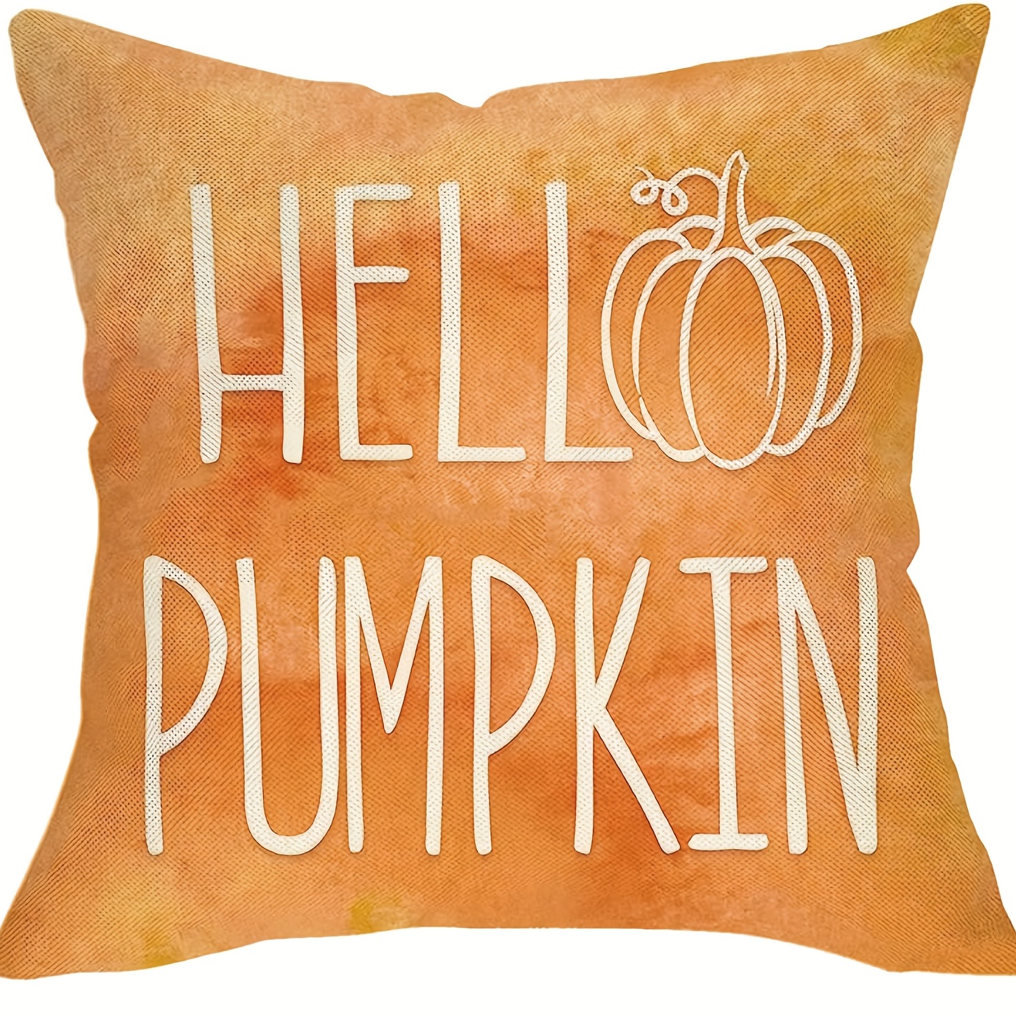 Blue Fall Pillow Covers Hello Pumpkin Truck Leaves Outdoor - Temu