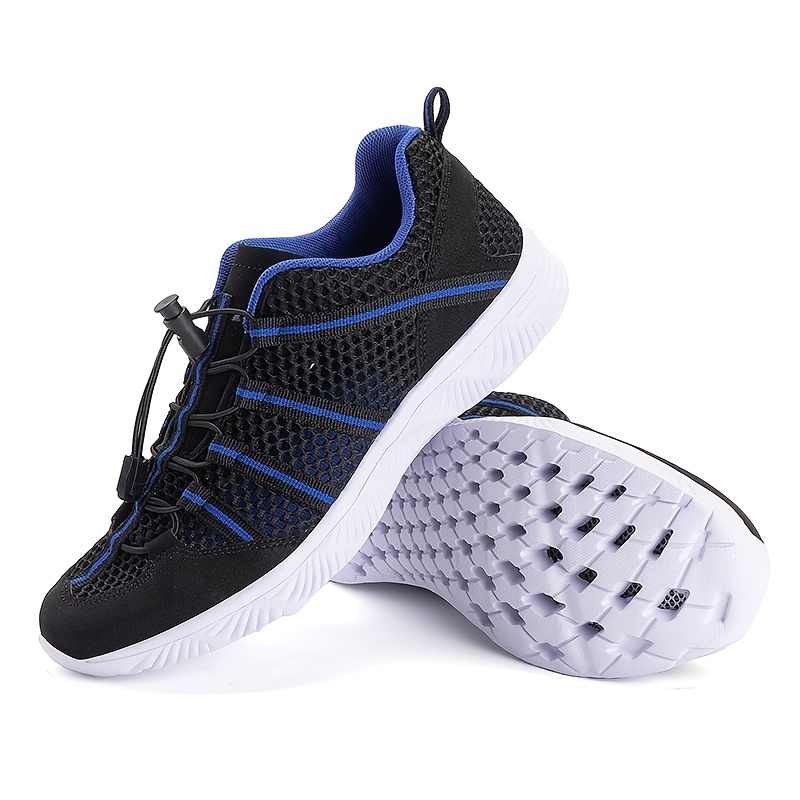 Mens Mesh Breathable Water Shoes Non Slip Quick Drying Lace Up