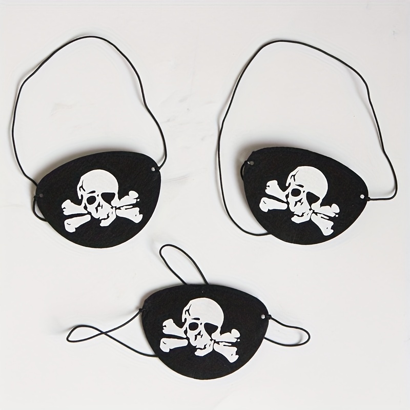 Skeleton Pirate Eye Patch For Halloween And Pirate Parties - Temu