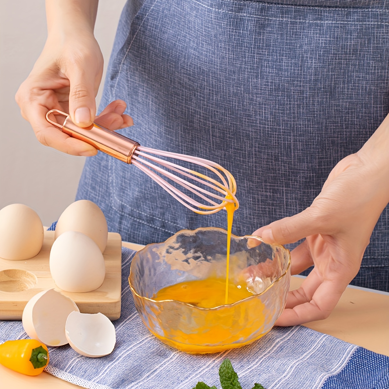 Silicone Baking Tools Set Scraper Oil Brush Egg Beater - Temu