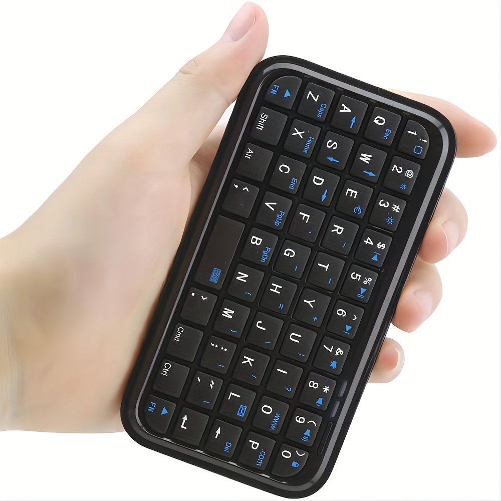  Teclado Bluetooth ultrafino portátil mini teclado inalámbrico  recargable para Apple iPad iPhone Samsung Tablet Teléfono Smartphone iOS  Android Windows (10 pulgadas negro) : Electrónica