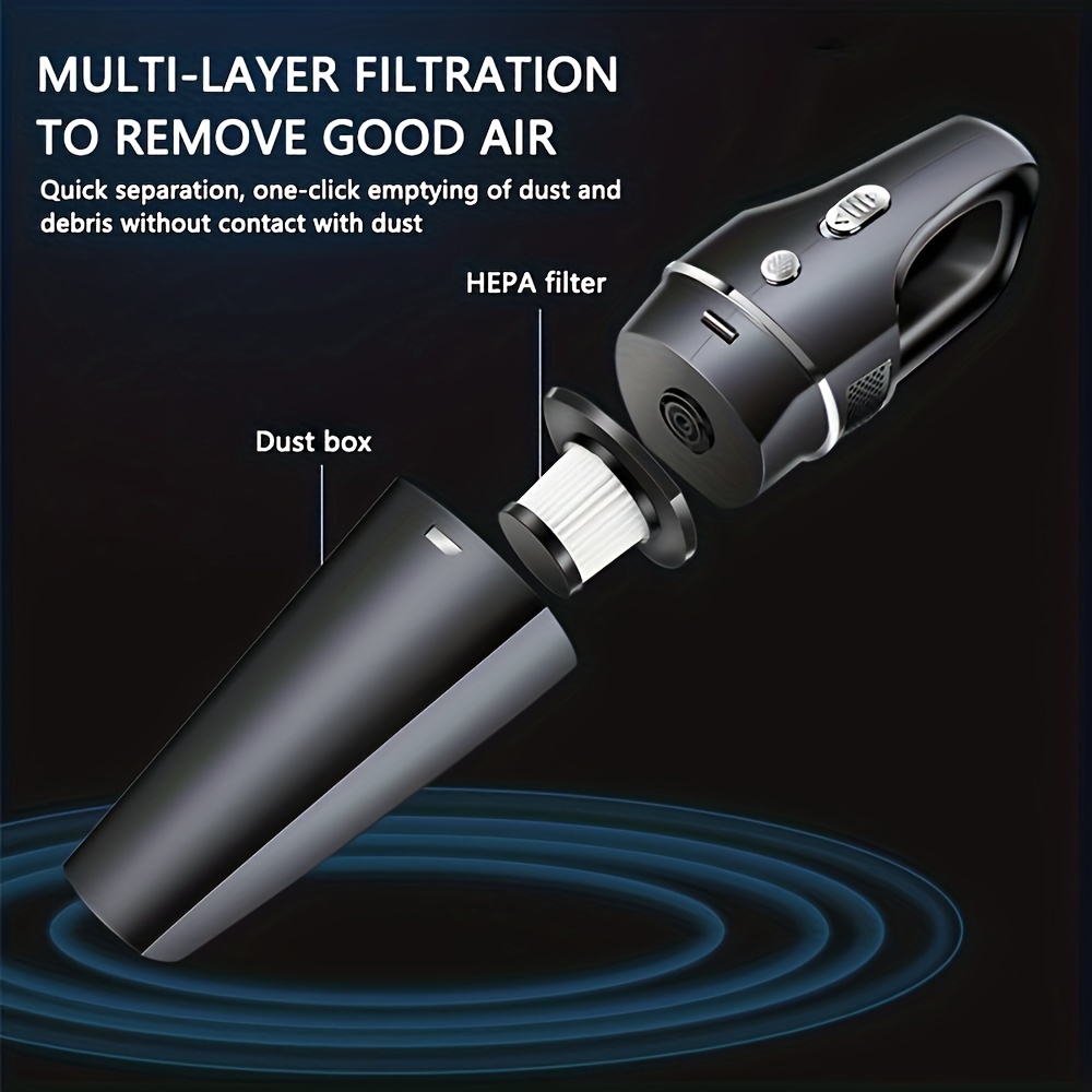 Pet Hair Handheld Vacuum - Car Vacuum Cordless Rechargeable , Well