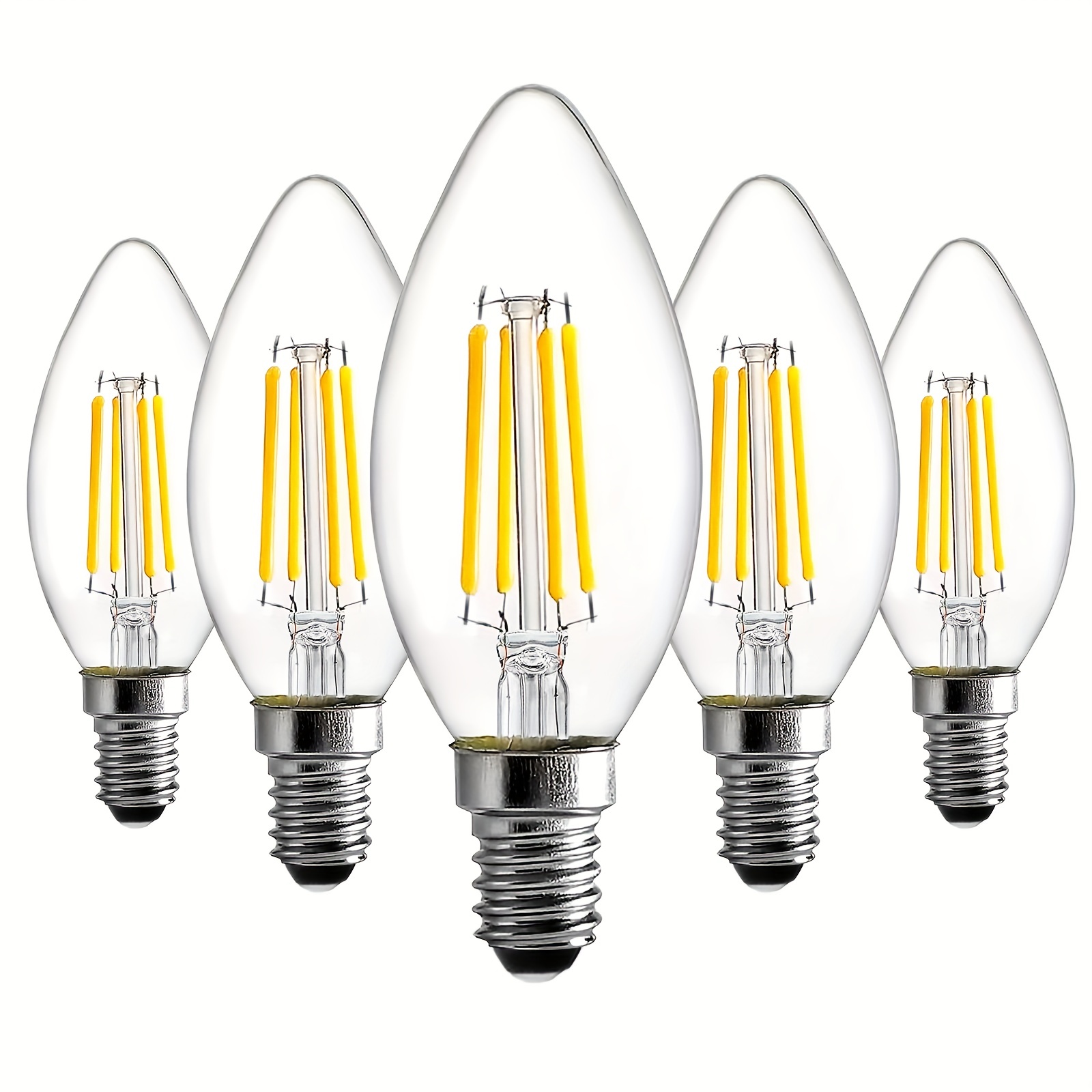 RANBOO Ampoule Flamme E27 LED 4W équivalent 40W, Blanc Chaud 2700K, 400  Lumens, 220-240V/AC, Ampoule Bougie Vintage E27 4W, Non-dimmable, Lot de 12  : : Luminaires et Éclairage