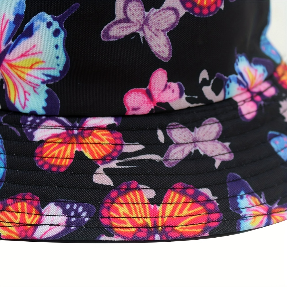 Sunshade Sun Hat Casual Summer Double Sided Wearing Basin Hat Sun  Protection Hat Colorful Butterfly Bucket Hat For Men And Women - Jewelry &  Accessories - Temu