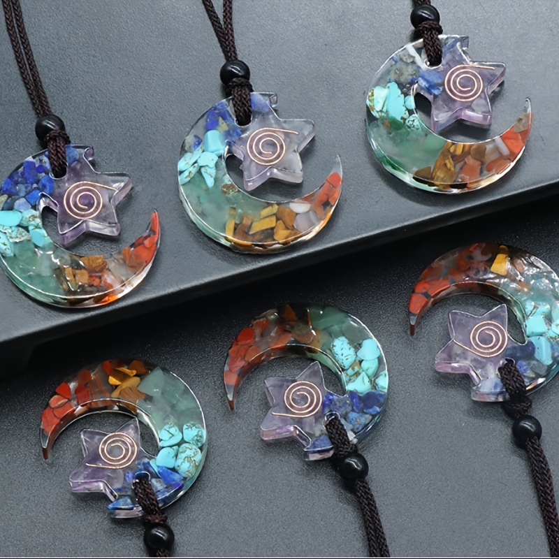 7 Chakras Orgonite Crystal Necklace