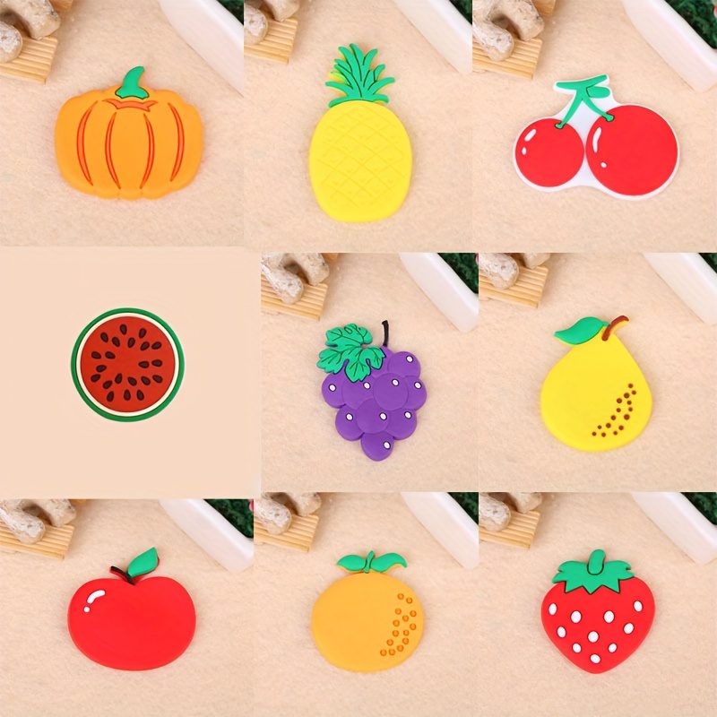 Chinchetas decorativas con forma de fruta para dibujo, 30 piezas