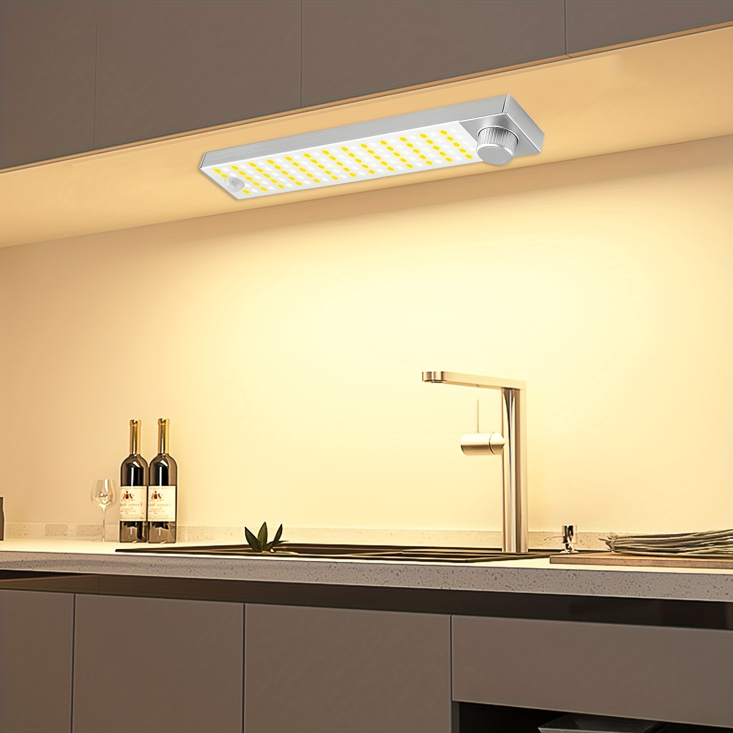 1 Luz LED Para Gabinete Con Sensor De Movimiento, Luz Para Armario Debajo  Del Mostrador, Luz