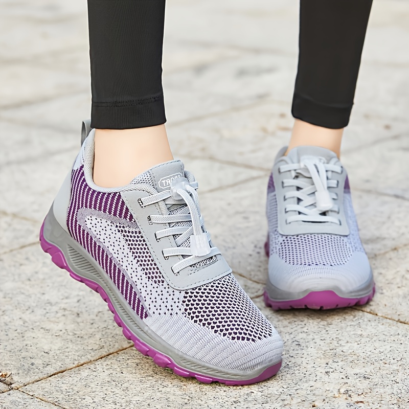 Women's Lightweight Breathable Running Shoes Lace Up Type