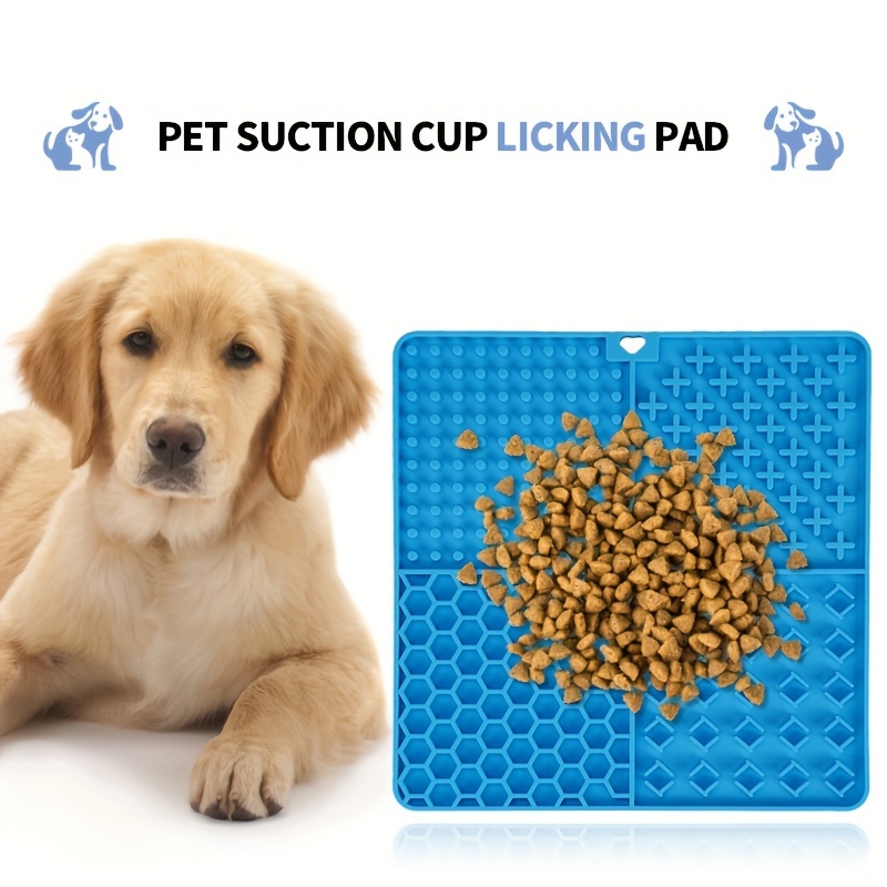 Pet Slow Feeder Mat With Suction Cup - Silicone Lick Pad For Anxiety Relief  And Healthy Eating - Temu