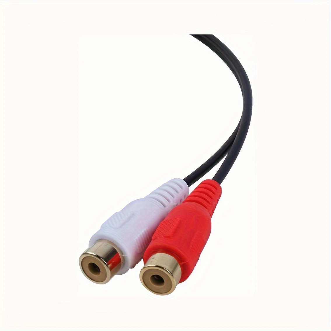 3.5mm Femelle Vers Double Femelle RCA Phono Câble Diviseur Stéréo 3.5 Prise  Jack Vers Adaptateur Audio 2RCA Cord Extender 9.84 Pouces/25cm - Temu France