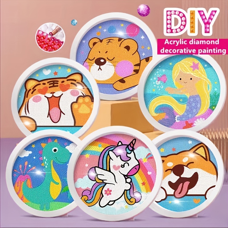 Toys Gift DIY Diamond Painting Kit Children's Handicraft Cartoon Animal  Accessories with Frame Kawaii Ornaments - AliExpress