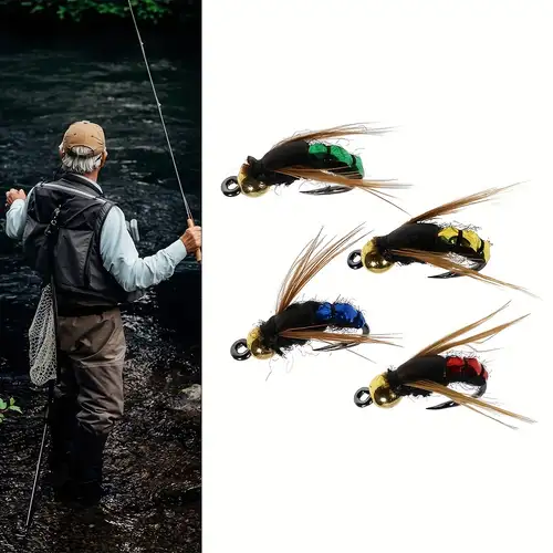 5pcs Artificial Flies Bait Hook Biomimetic Insect Lure Small Hook