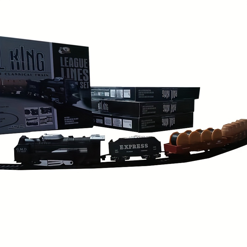 Compre Simulação clássico trem pista brinquedo pequeno trem retro trem a  vapor conjunto de brinquedos barato — frete grátis, avaliações reais com  fotos — Joom