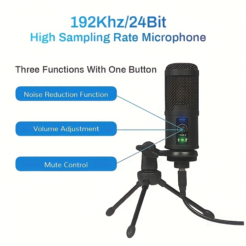 Kit Microfono Condensador Profesional BM65 USB Estudio de Grabación PC