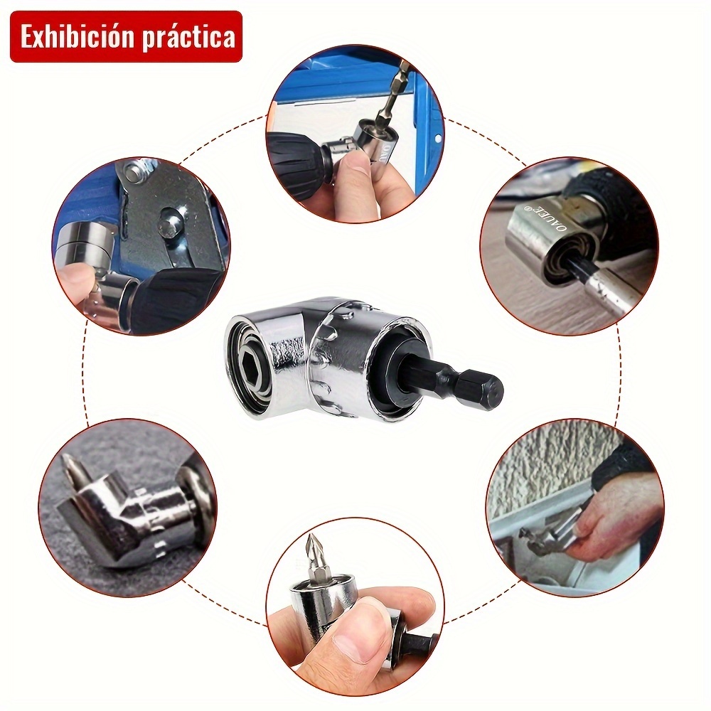 105 Degree Right Angle Drill Attachment Flexible Angle Extension