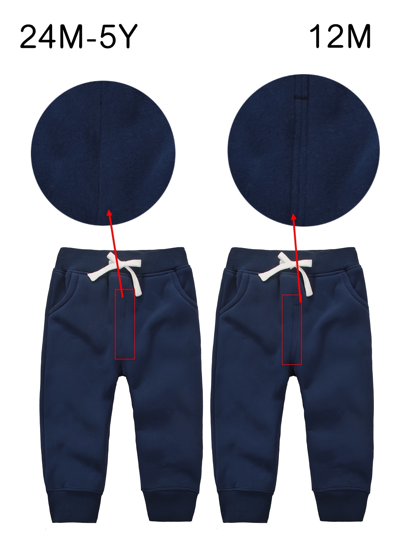 Pantalón bicolor de forro polar para niños - Prénatal Store Online