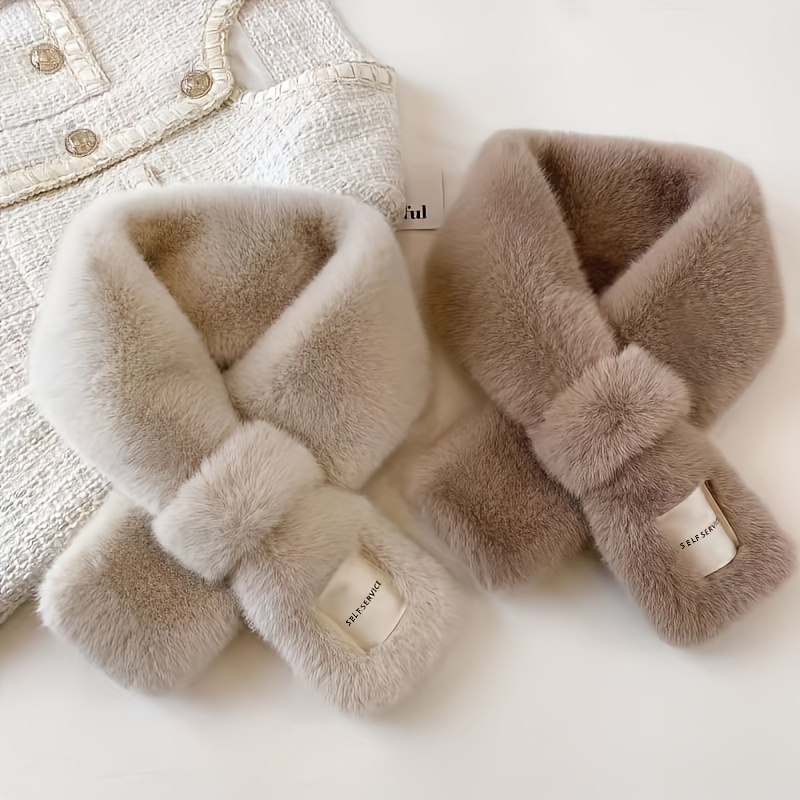 Collo in pelliccia sintetica moda soffice striscia di rifinitura inverno  caldo peluche collo finto sciarpa per parka piumino scialle decorativo  sciarpe avvolgenti - AliExpress