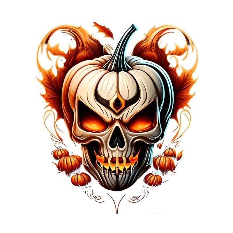 Halloween Pumpkin Spooky Heat Transfers Stickers On Clothes - Temu