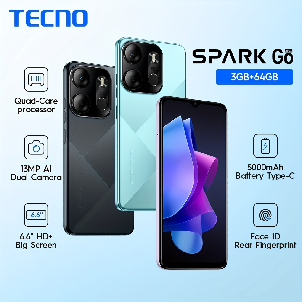 TECNO SPARK GO 2023 4G Android 12 Smartphone 3GB/64GB 6.6 - Temu