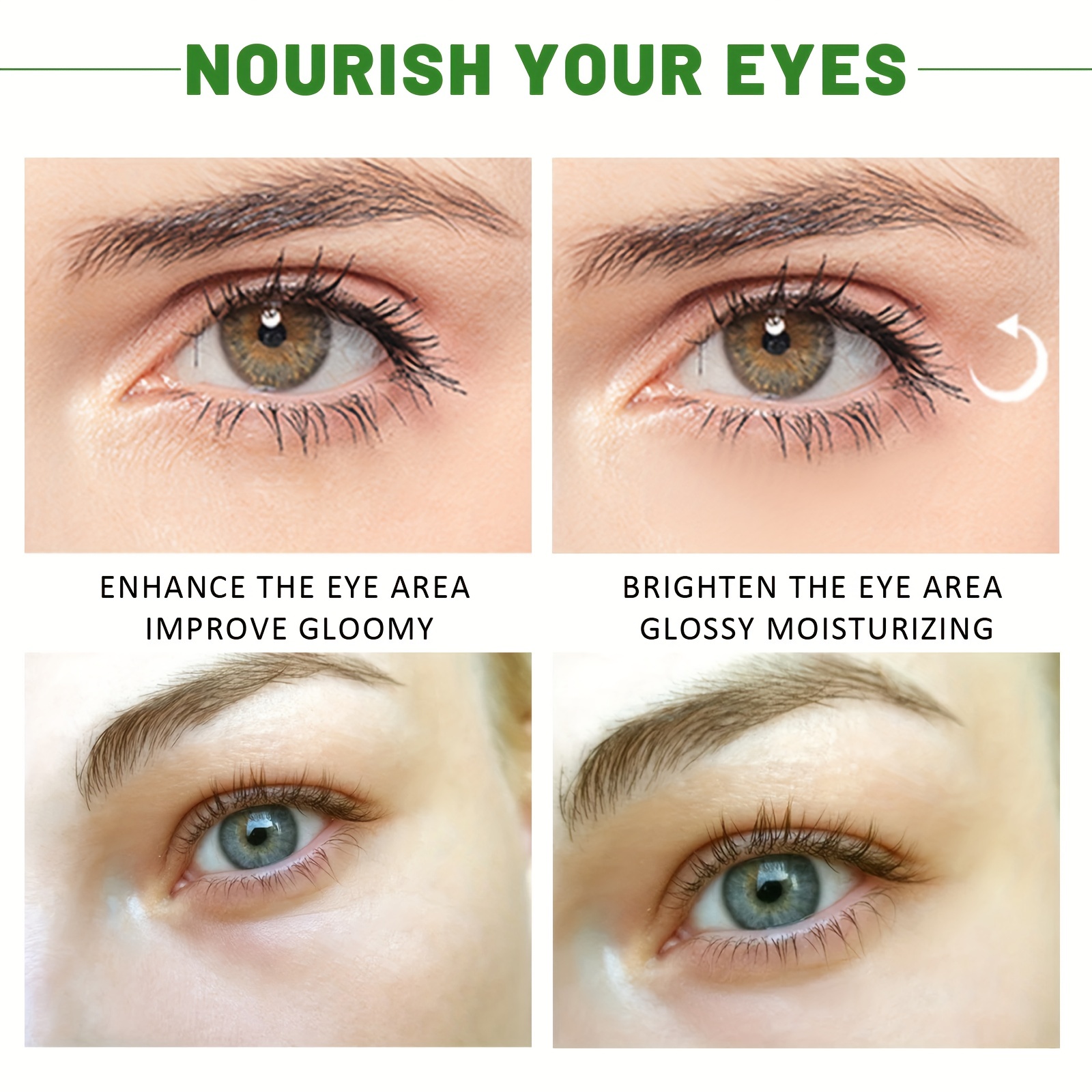 Seaweed Green Eye Mask Patch for Fine Lines Dark Circles Eye Bag