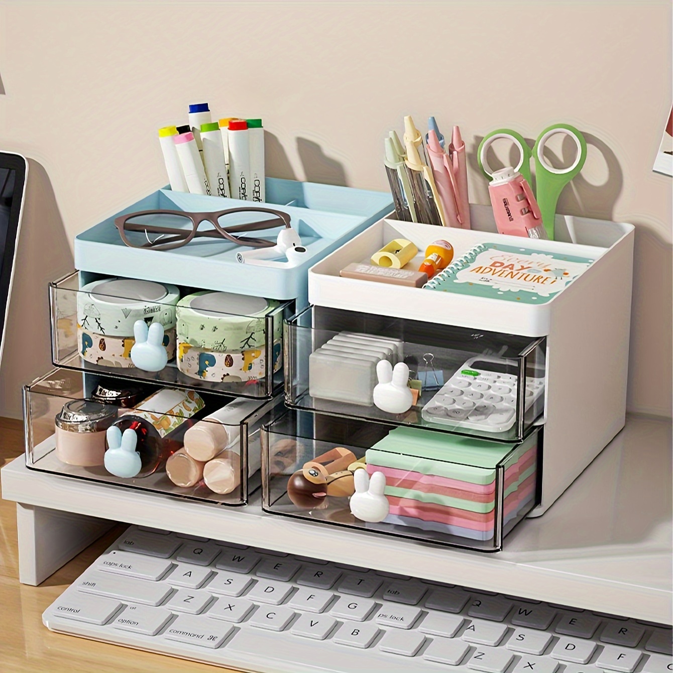 Transparent Stackable Drawer Type Storage Box Multipurpose - Temu