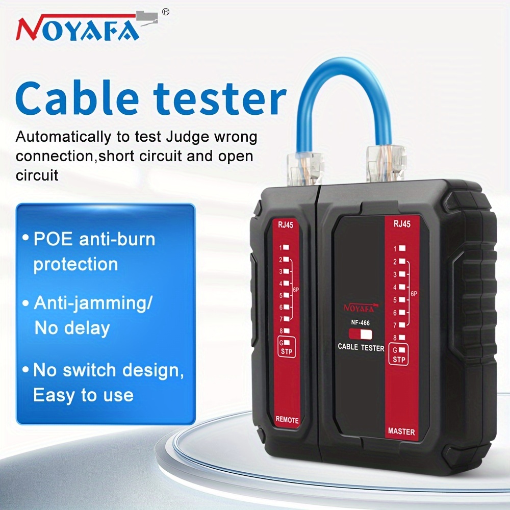 Networking Tonernetwork Cable Tester Rj45 Rj11 Rj12 Cat5 Utp
