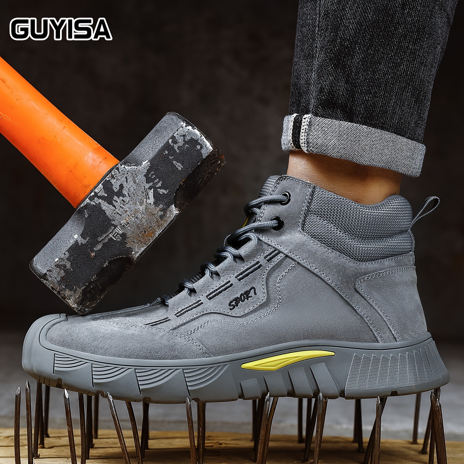 Low Help Safety Shoes for Men Women Steel Toe Cap Trainers Lightweight  Waterproof Leather Work Shoes | Fruugo ZA