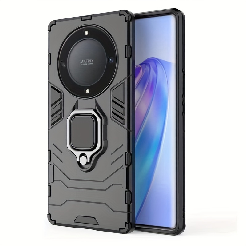 Phone Case: Magic 5 Lite Hybrid Shockproof Bumper Armor Kickstand Ring Case Protective Cover