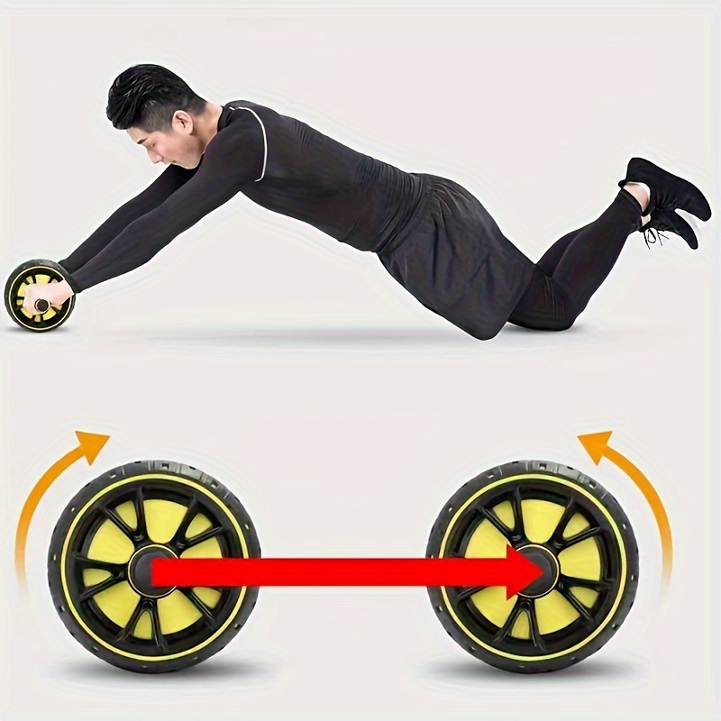[Abdominal Wheel Fitness] 1pc Abdominal Wheel - Core Training, Body Exercise, Sports Fitness - With Kneeling Pad