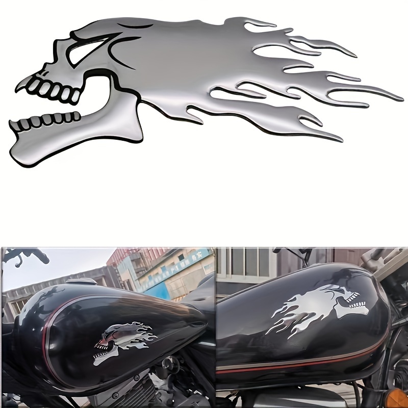 Fliegender Totenkopf Skull Aufkleber Sticker Motorrad Roller Skateboar –