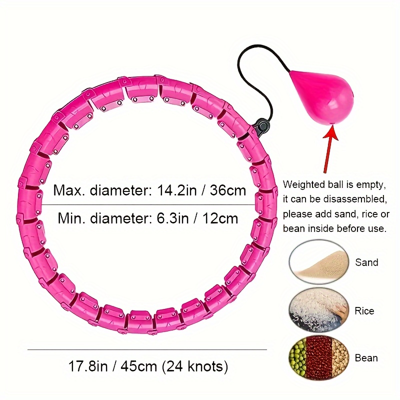 Detachable 24 Sections Fitness Hoop for Weight Loss