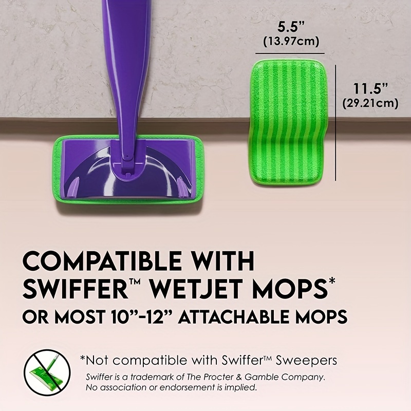 Reusable Washable Mop Pads Compatible For Wetjet Mops 10 12 - Temu