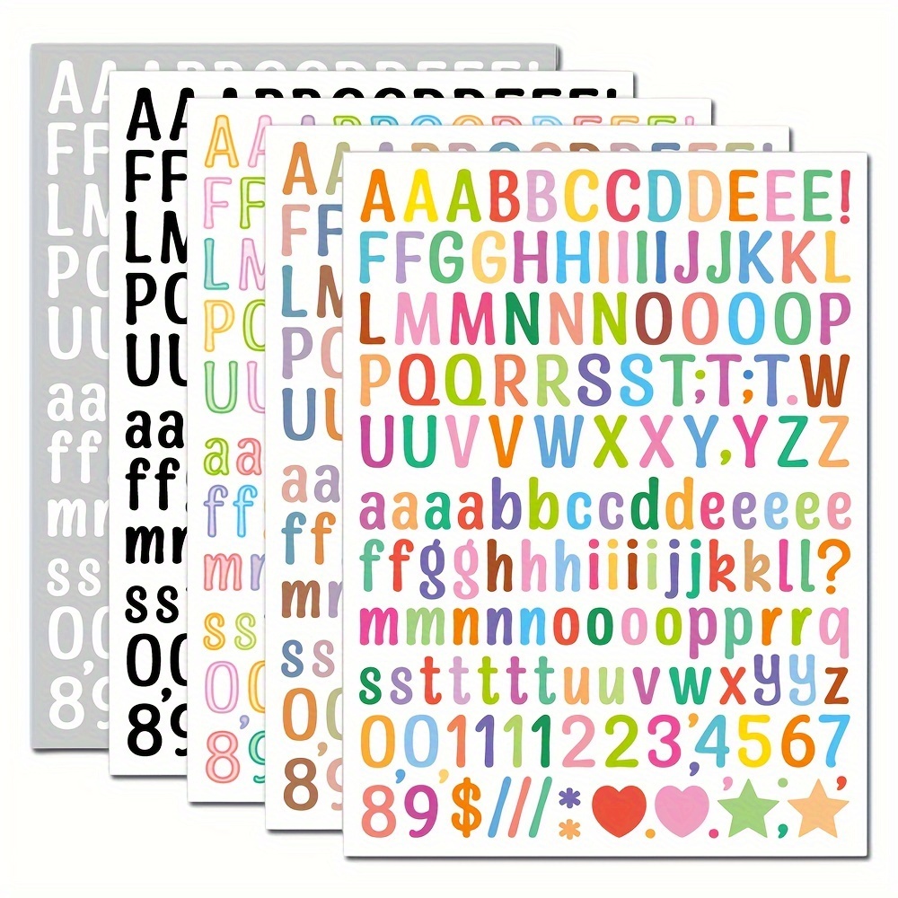 Self adhesive Vinyl Letters Numbers Letter Stickers Number - Temu
