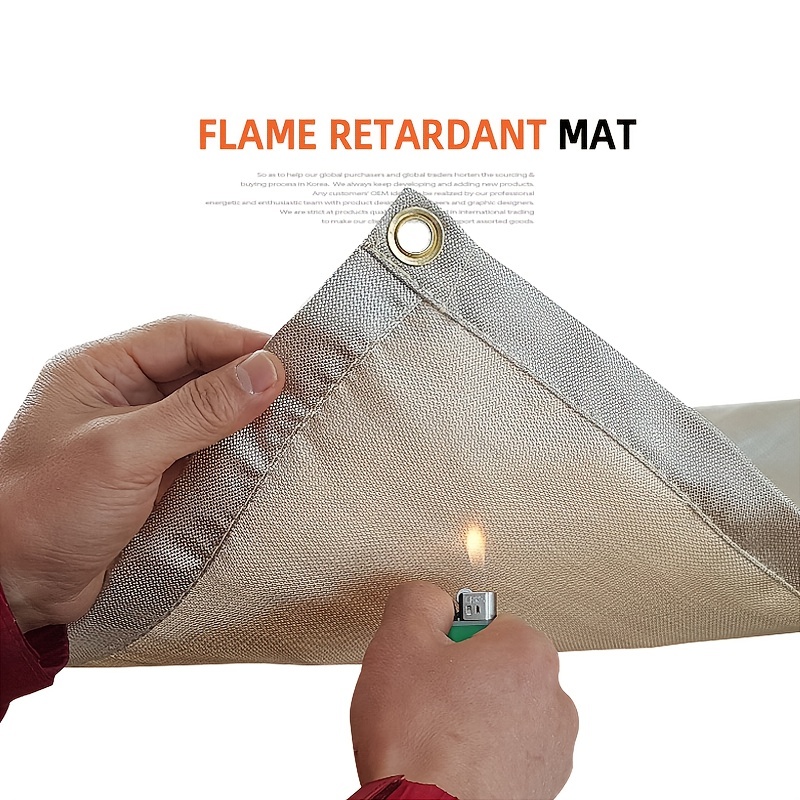 Fiberglass Welding Blanket - Fireproof, Thermal Resistant - 4' x 6