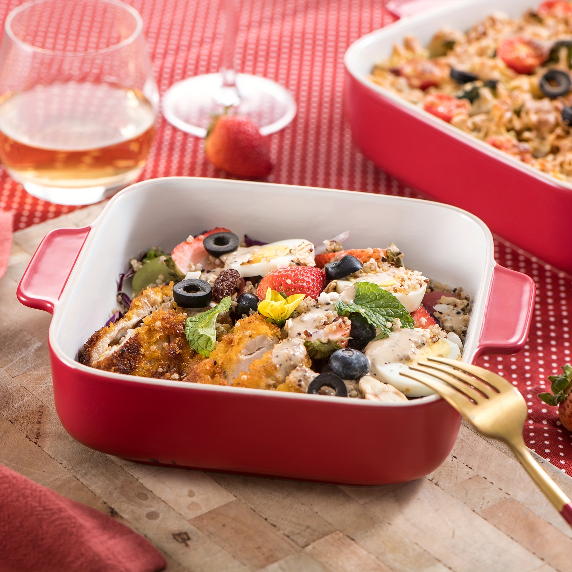 Staub Stoneware Rectangular Baking Dishes, Set of 3