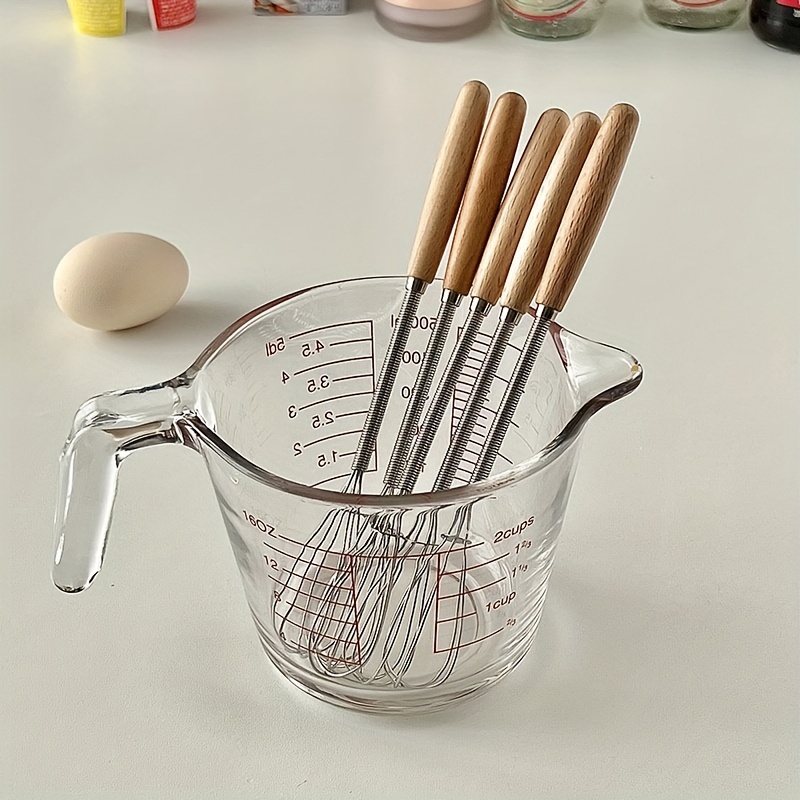  4 Mini Wire Kitchen Whisks Set Two 5 Inch + Two 7 Inch