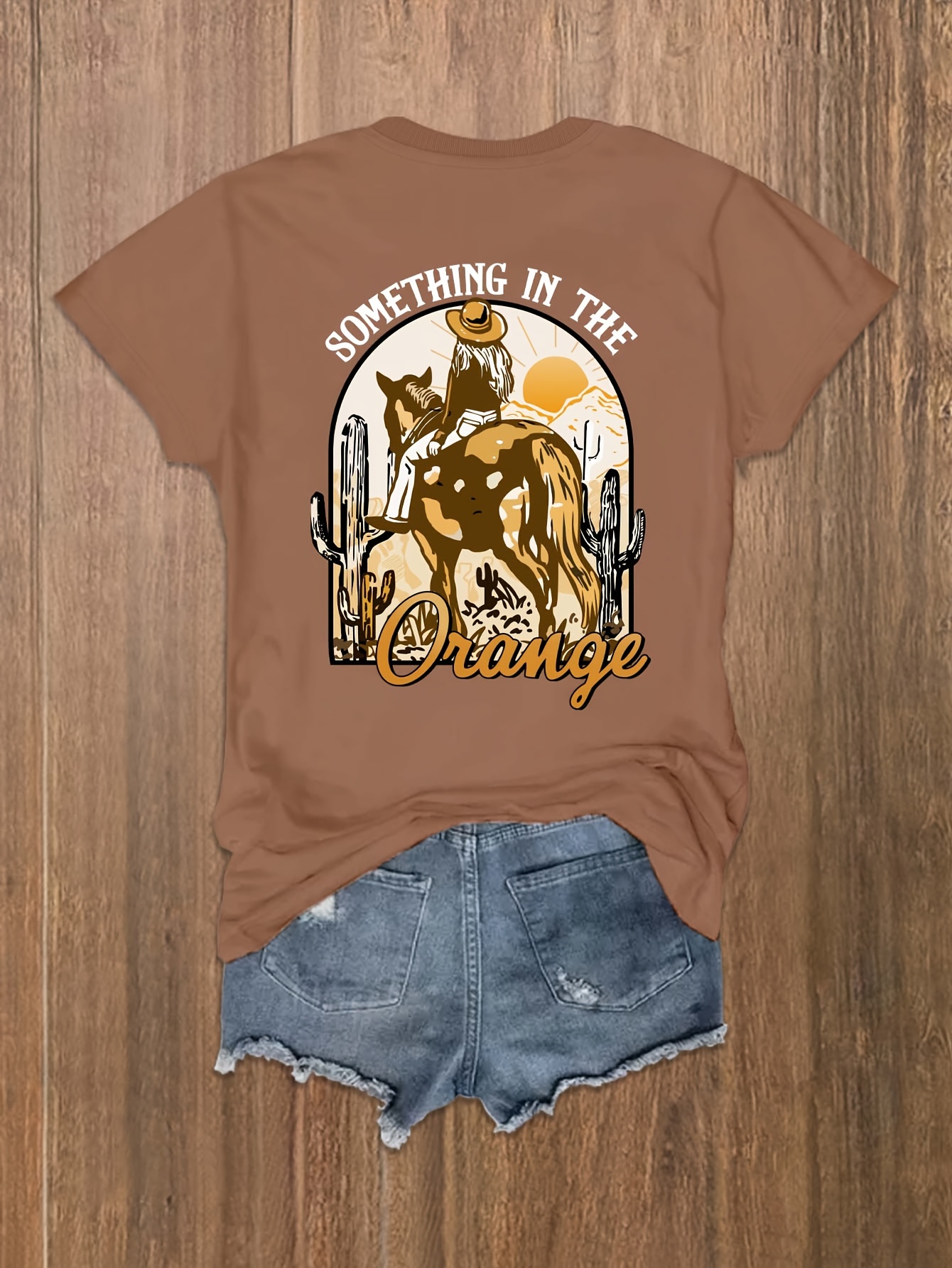 Women's Western Printed Sweater T-shirt