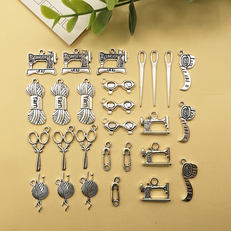 27pcs cat charms Collection antique silver color for diy jewelry