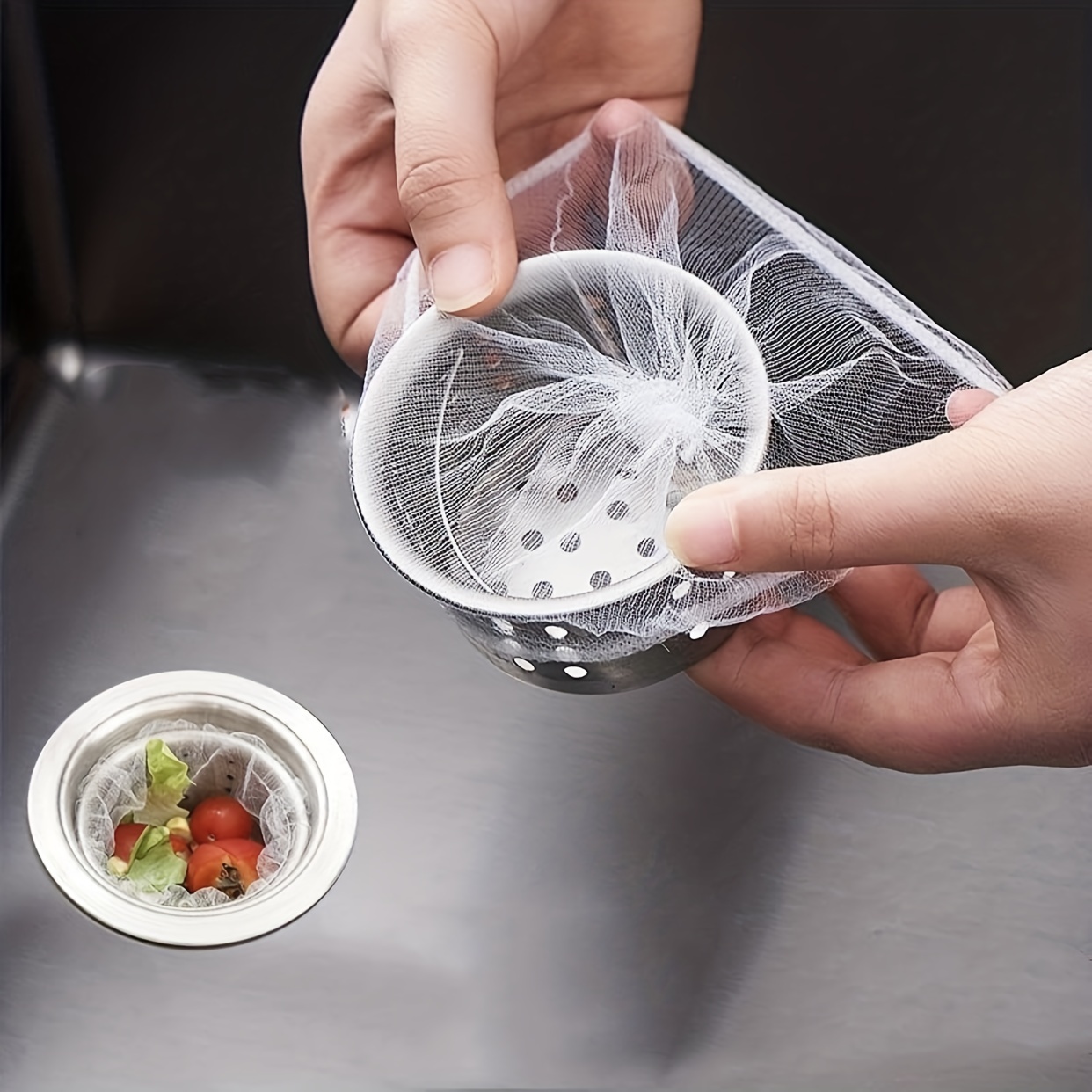 Temu Kitchen Disposable Strainer Sink Drain Garbage Mesh Rack - Home &  Kitchen - Temu 4.99
