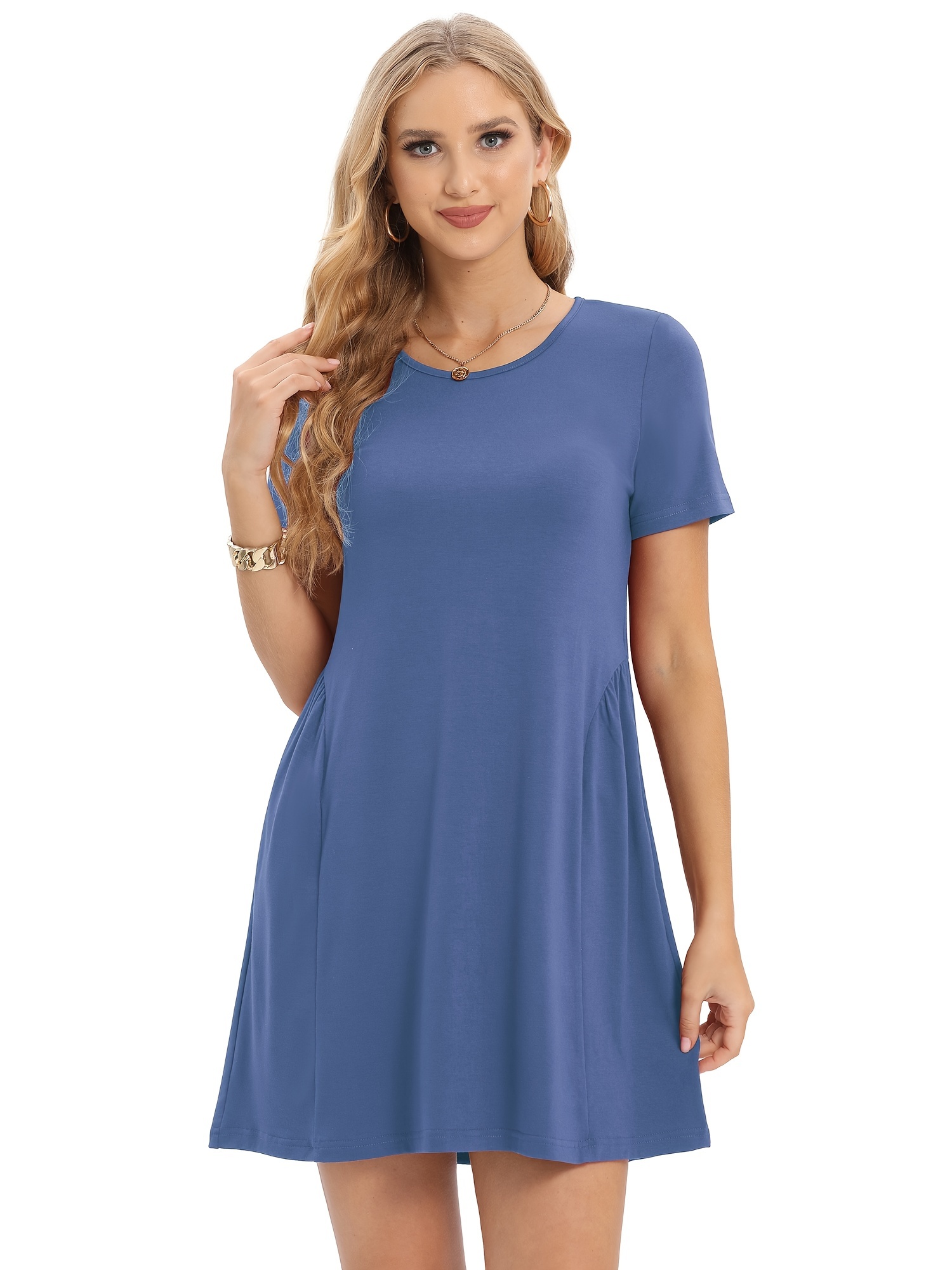 SKECHLUXE RESTFULL SHORT SLEEVE DRESS