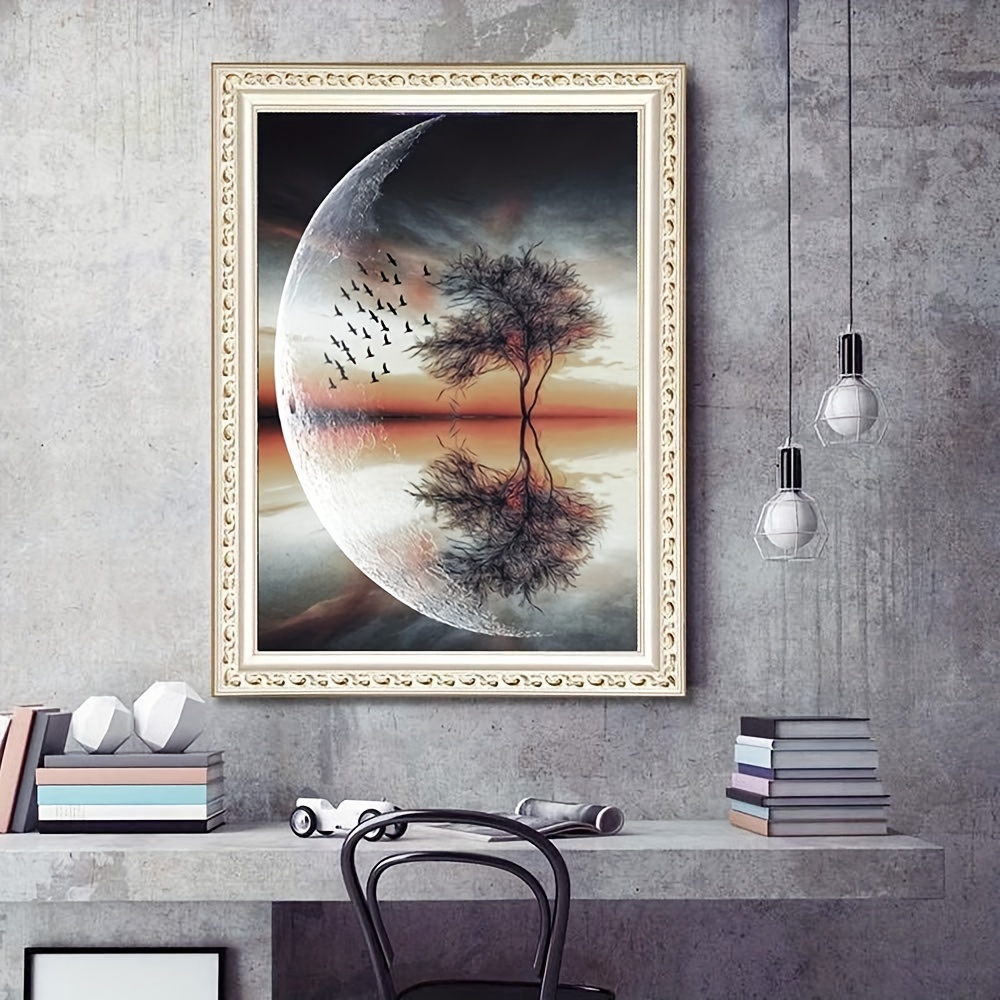 Moon Tree Digital Oil Painting Kit Suitable For Adults And - Temu