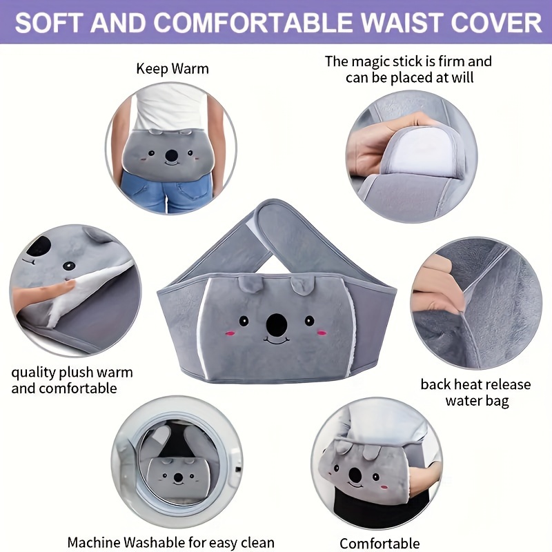 Hot Water Bottle (2 Liter), for Pain Relief, Menstrual Cramps, Neck and  Shoulders, Hot Cold Therapy 