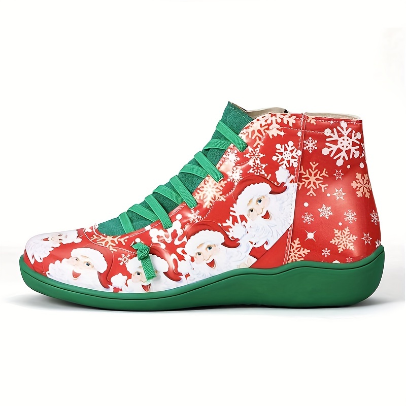 New Arrival Winter/christmas Red Bottom Chelsea Boots Women's Fashionable  Boots, Santa Claus Design