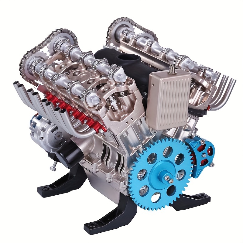 Juguete de simulación de motor V8 para niños y adultos, Kits de modelos de  motores de rompecabezas, juguetes de alta tecnología de motor de ocho  cilindros de coche, nuevo