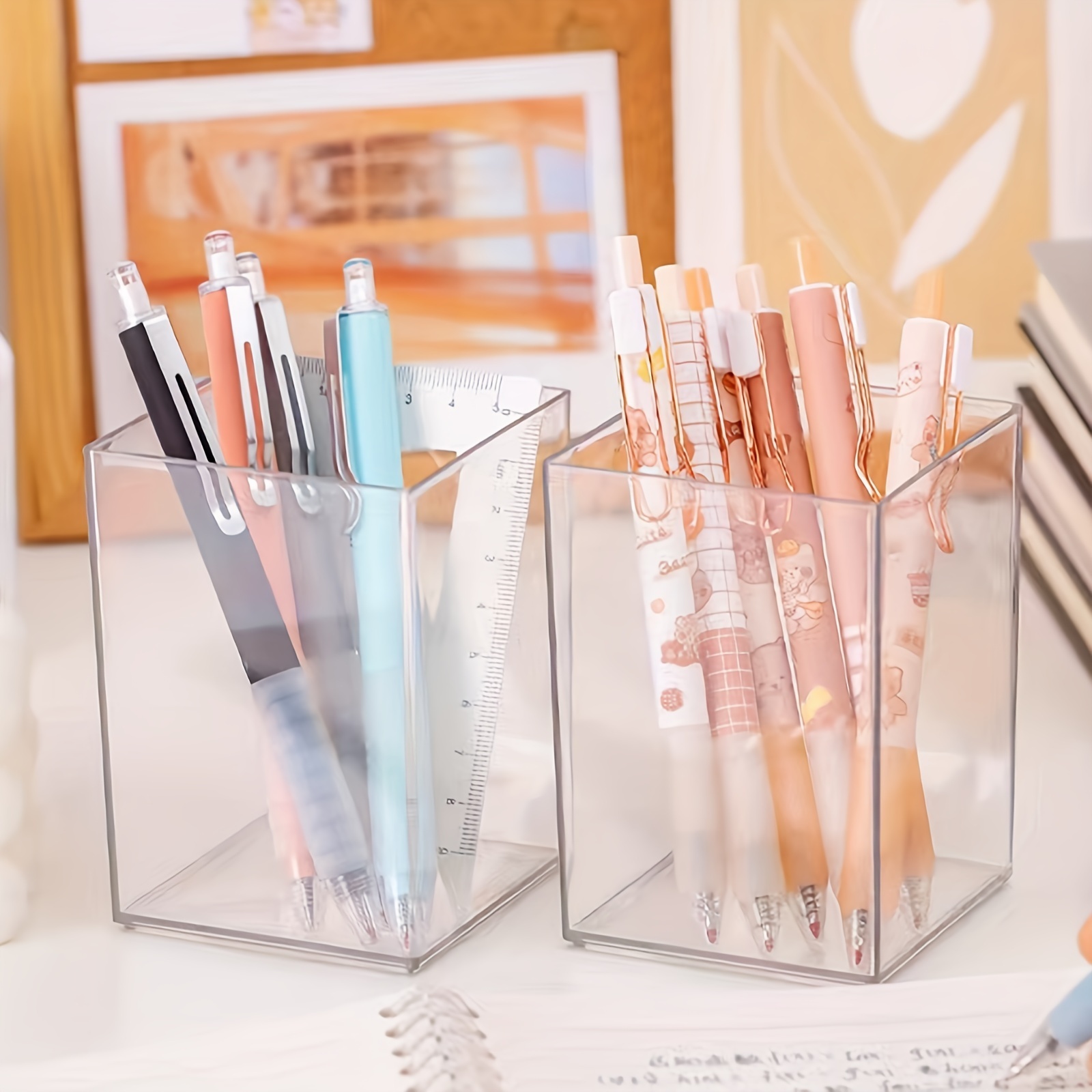 Art Marker Storage Rack For 50 Markers Transparent Acrylic - Temu