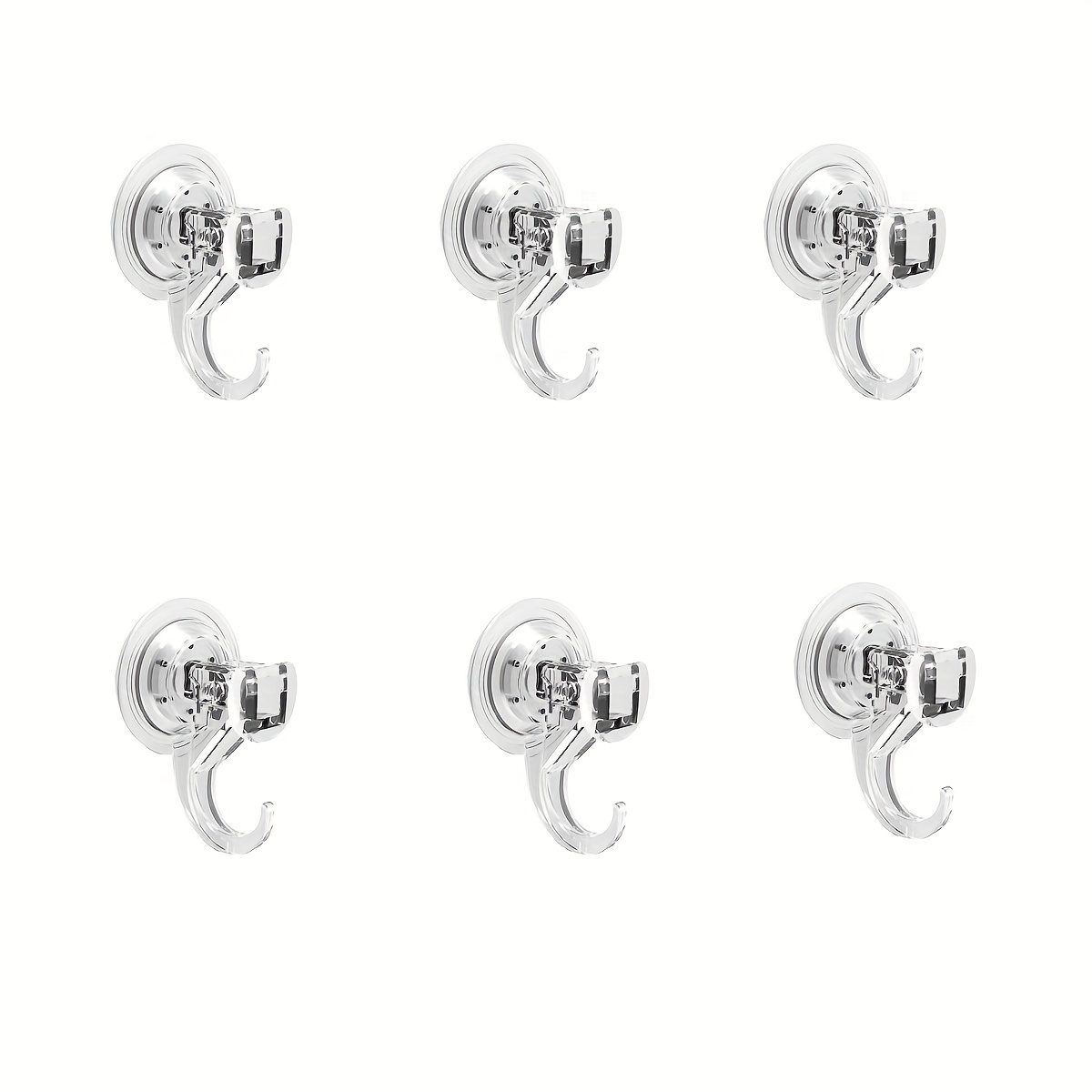 Suction Cup Hooks Upgrade Clear Pvc Suction Cups Metal Hooks - Temu
