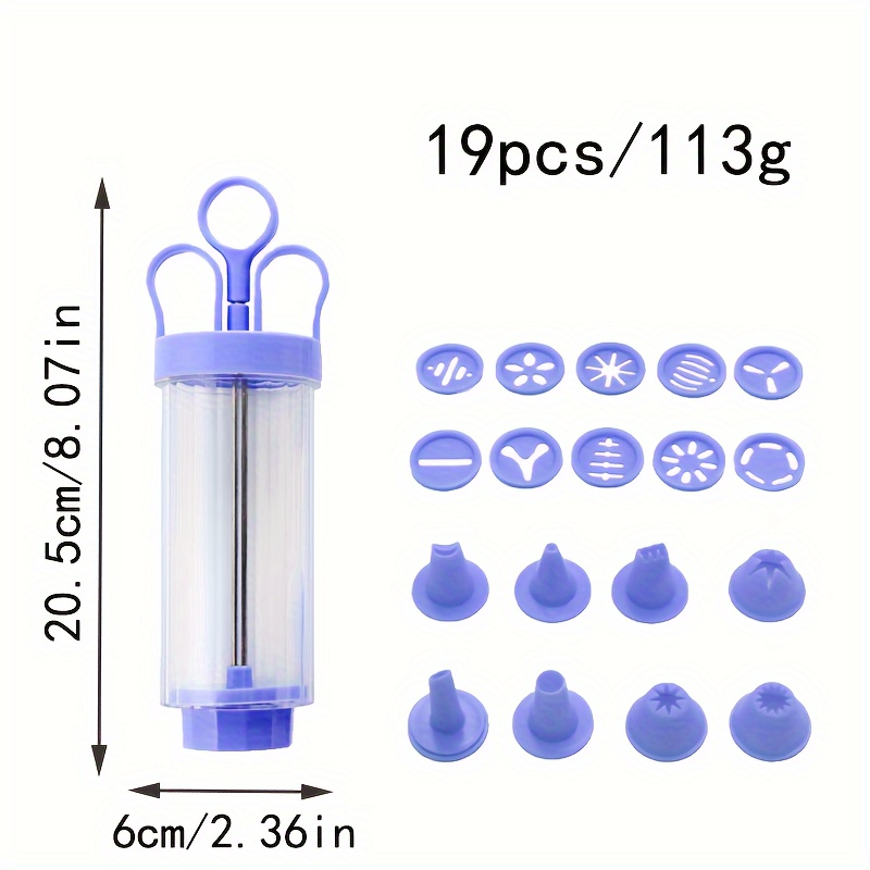 Dropship Cookie Press Gun Kit Batter Dispenser 20PCS Cookies Cream Press  Icing Gun Syringe Nozzles Set Cake Decorating Tool Baking Gadget to Sell  Online at a Lower Price